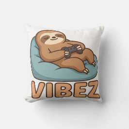 Cojín Decorativo Sloth Gamer Vibes Pillow – Chill Bean Bag Controll