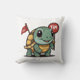 Cojín Decorativo Slow Progress Is Still Progress – Cute Kawaii Turt