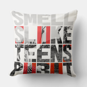 Cojín Decorativo Smells Like Teen Spirit – Photo Typography