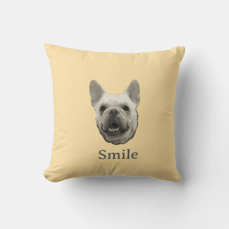 Cojín Decorativo Smile French Bulldog Beige