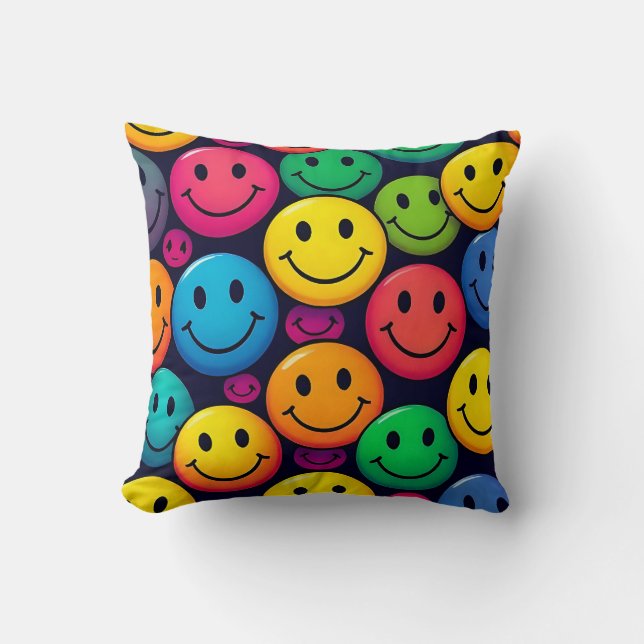 Cojín Decorativo Smiley Faces Cushion (Anverso)