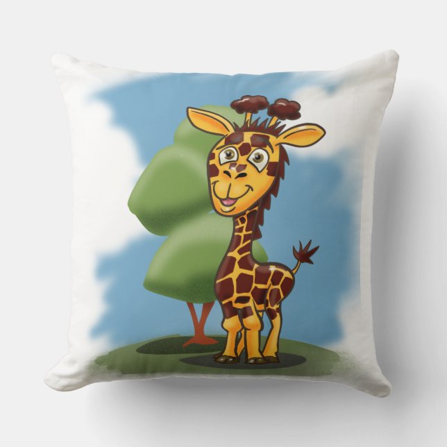 Cojín Decorativo Smilling Giraffe (Anverso)