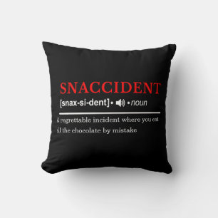 Cojín Decorativo Snaccident - Definición de diccionario personaliza