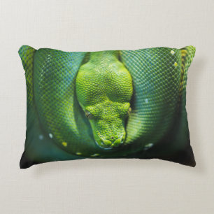 COJÍN DECORATIVO SNAKE VERDE
