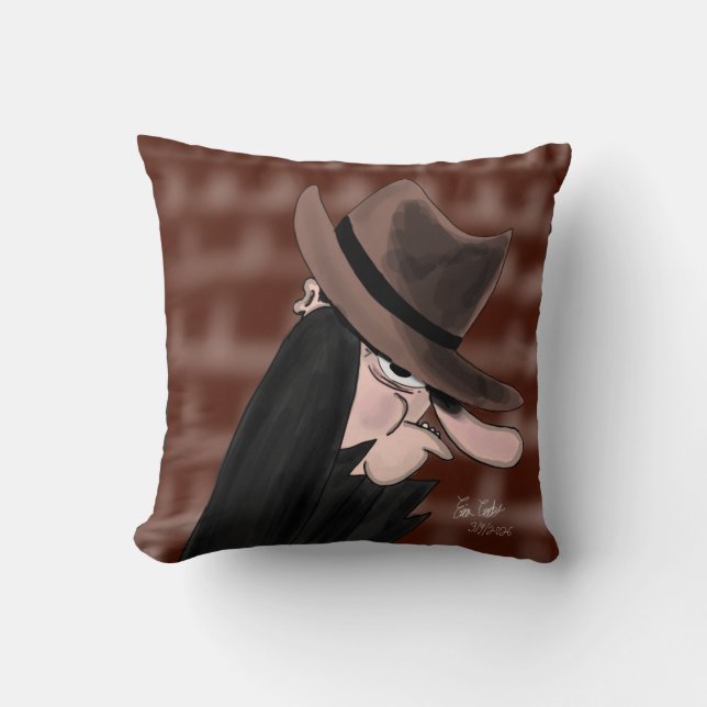 Cojín Decorativo Sneaky villain cartoon character (Anverso)