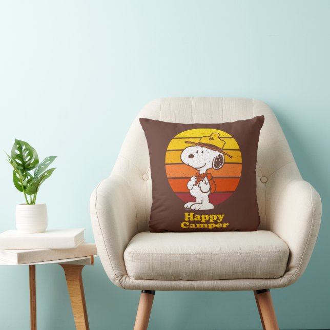 Cojín Decorativo Snoopy | Beagle Scout - Camper feliz (Silla)