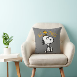 Cojín Decorativo Snoopy & Woodstock - Todas las sonrisas