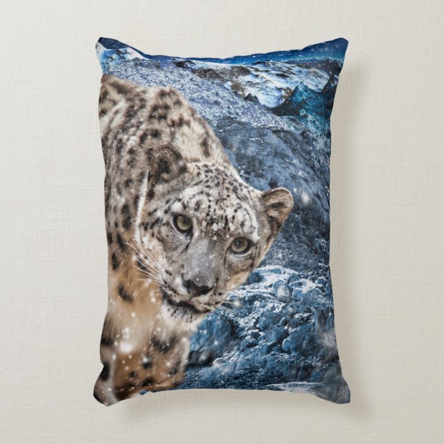 COJÍN DECORATIVO SNOW LEOPARD CLOUD WALKER (Frente (Vertical))