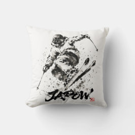 Cojín Decorativo Snowboard Brush Art - Skier Light