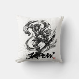 Cojín Decorativo Snowboard Brush Art - Snowboarder Fujin God
