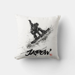 Cojín Decorativo Snowboard Brush Art - Snowboarder Grab