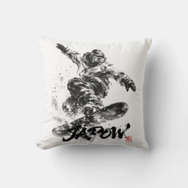 Cojín Decorativo Snowboard Brush Art - Snowboarder Light