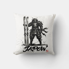 Cojín Decorativo Snowboard Brush Art - Standing Samurai Ski