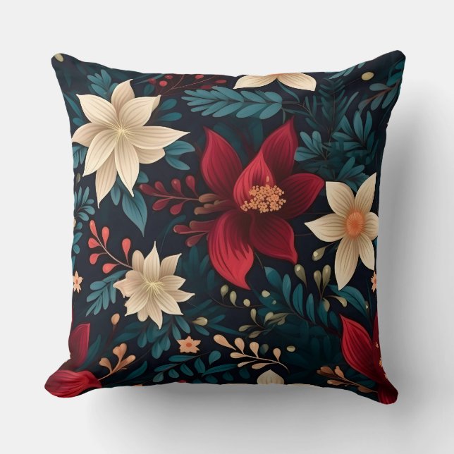 Cojín Decorativo Snowdrop Starry Blooms Botanical (Anverso)