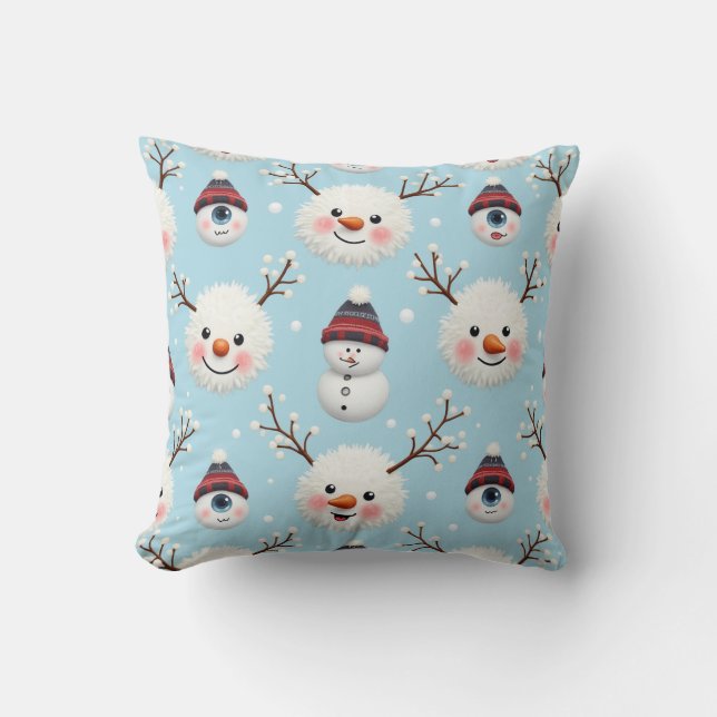 Cojín Decorativo Snowflake Pillow Cushion (Anverso)