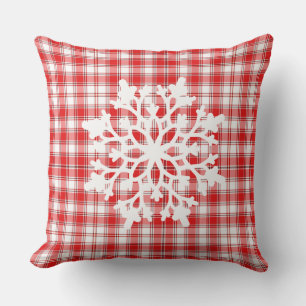 Cojín Decorativo Snowflake rojo-Cojín decorativo