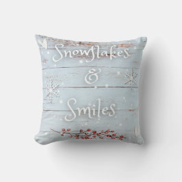 Cojín Decorativo Snowflakes and Smiles Decretive Pillow