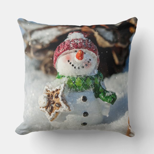 Cojín decorativo Snowman (Anverso)
