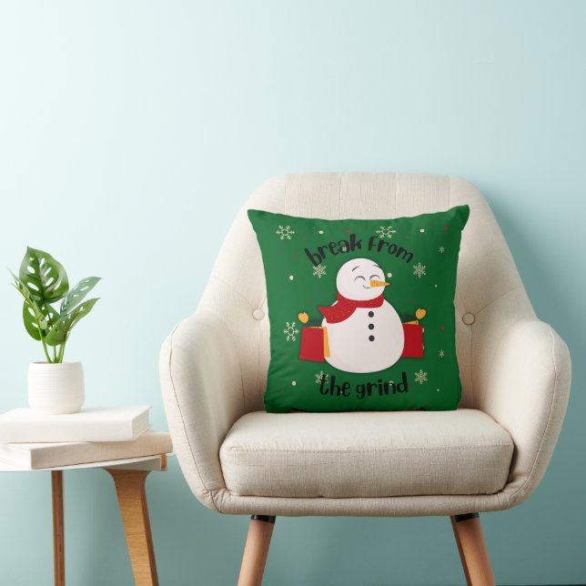 Cojín Decorativo Snowman BFTG Pillow (Silla)