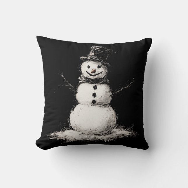Cojín Decorativo Snowman Pillow (Anverso)