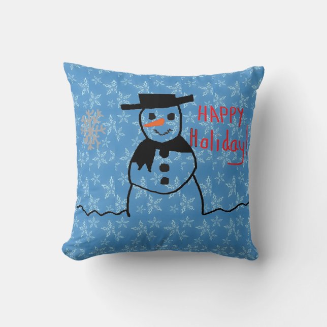 Cojín Decorativo Snowman Pillow (Anverso)