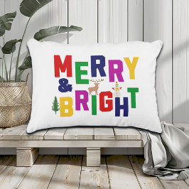 Cojín Decorativo Snowman, reno de pino blanco y brillante