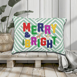 Cojín Decorativo Snowman, reno de pino blanco y brillante