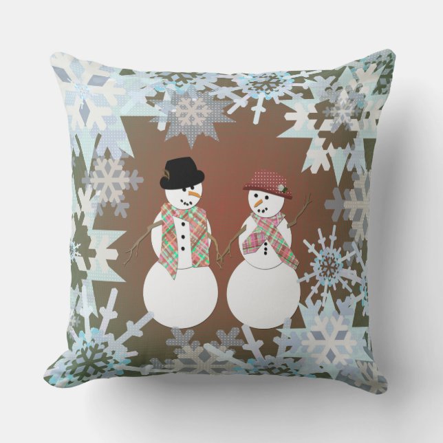 Cojín Decorativo Snowman Snoviers (Anverso)
