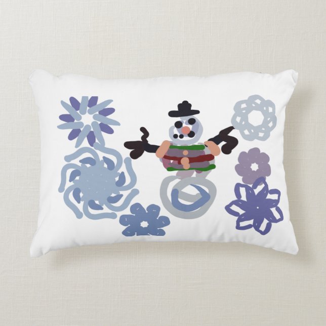 Cojín Decorativo Snowman warm  (Anverso)