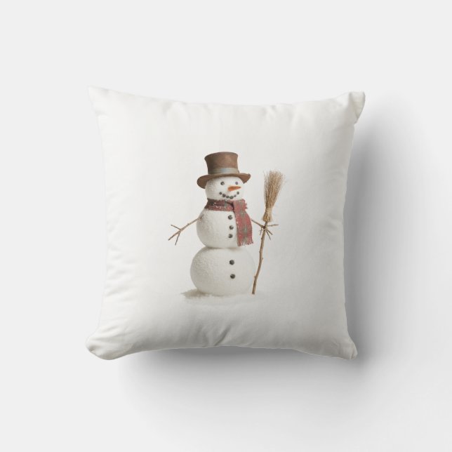Cojín Decorativo Snowmen throw pillow (Anverso)