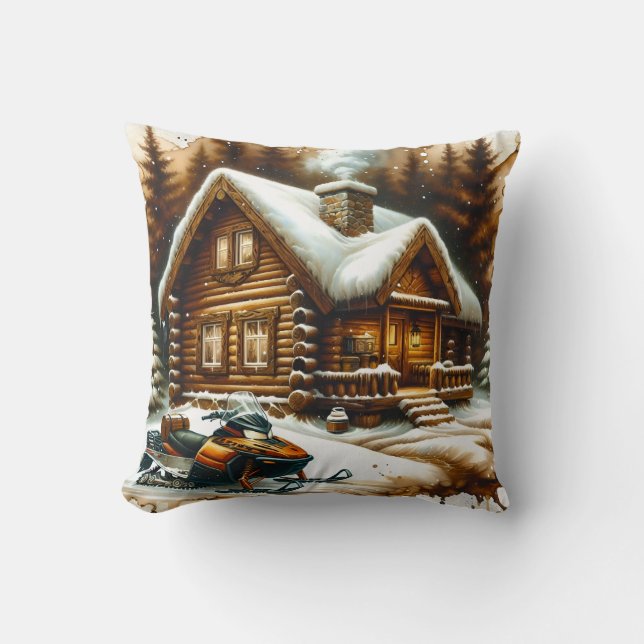 Cojín decorativo Snowmobile (Anverso)