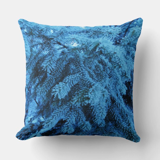Cojín Decorativo Snowy Forest Spruce (Anverso)