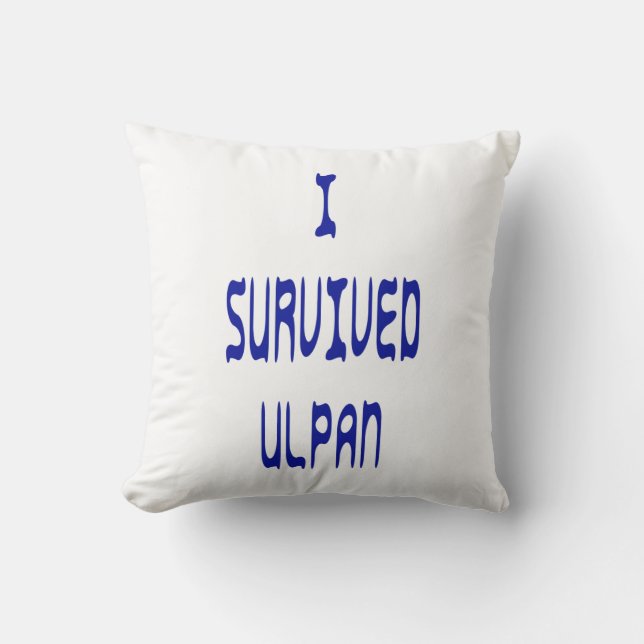 Cojín Decorativo Sobreviví a Ulpan (Anverso)