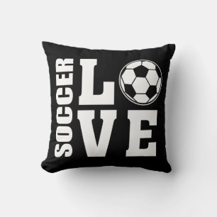 Cojín Decorativo Soccer Love Black