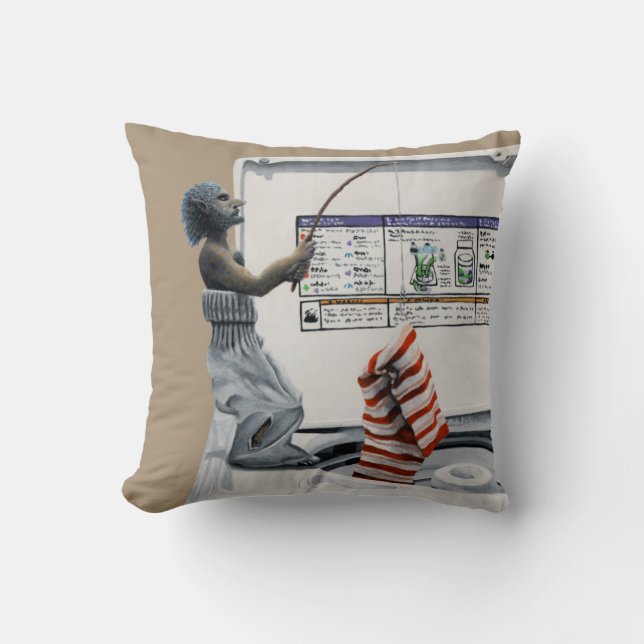 Cojín Decorativo Sock Criminal Pescador Ladrón Fantasía Art Pillow (Anverso)