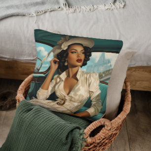 Cojín Decorativo Sofisticación marina Vintage Coastal Drive