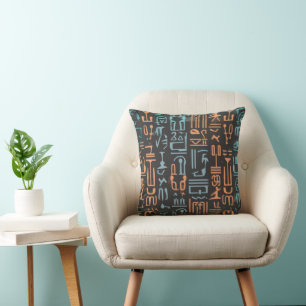 Cojín Decorativo Sofisticada Simetría Africana con Alma
