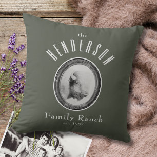 Cojín Decorativo Sofisticado Personalizado de Búfalo de Rancho Occi
