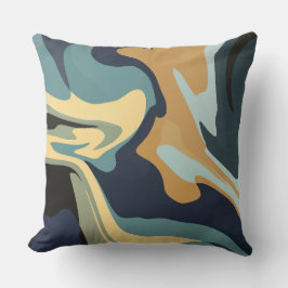 Cojín Decorativo Soft Earthy Swirls in Calm Tones