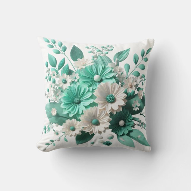 Cojín Decorativo Soft Floral Cushion for Cozy Spaces (Anverso)