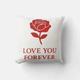 Cojín Decorativo Soft Floral Forever Love Valentine Decorative