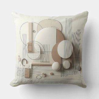 Cojín Decorativo Soft Neutral 3D Geometry