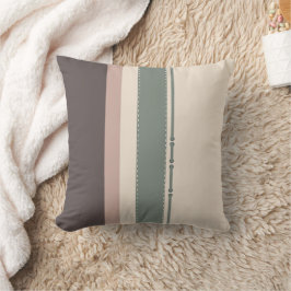 Cojín Decorativo Soft Neutral Striped Throw Pillow – Minimalist