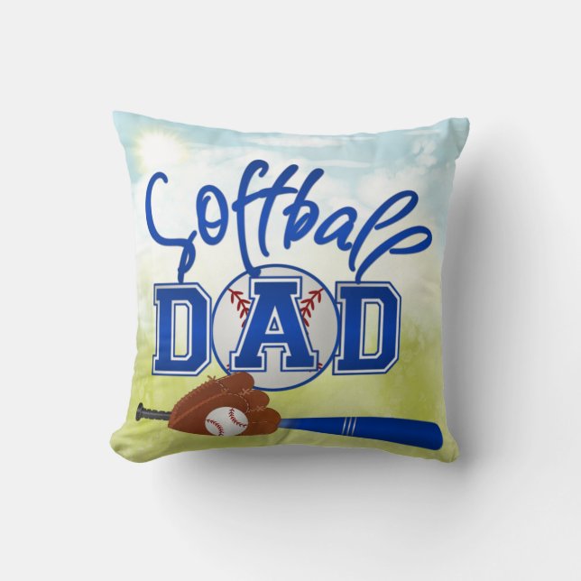 Cojín Decorativo Softball Dad Pillow (Anverso)