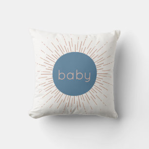 Cojín Decorativo Sol Boho Azul