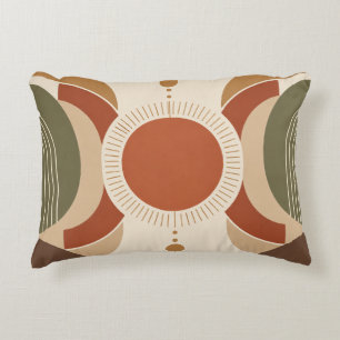 Cojín Decorativo Sol Celeste Terracota Retro