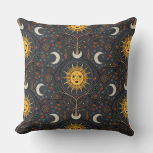 Cojín Decorativo sol de invierno suave negro