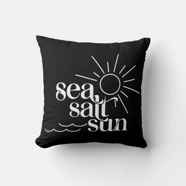 Cojín Decorativo Sol de sal marina (Anverso)