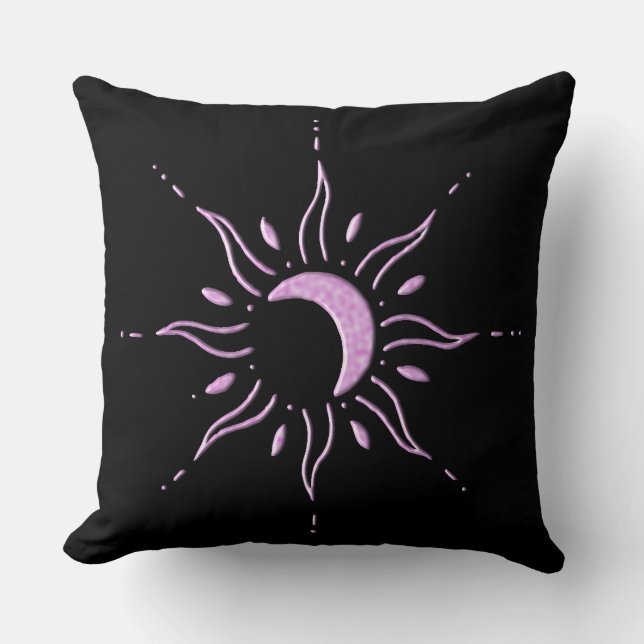 Cojín Decorativo Sol Rosa  (Anverso)