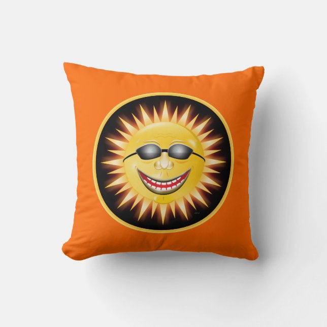 Cojín Decorativo Sol sonriente (Anverso)